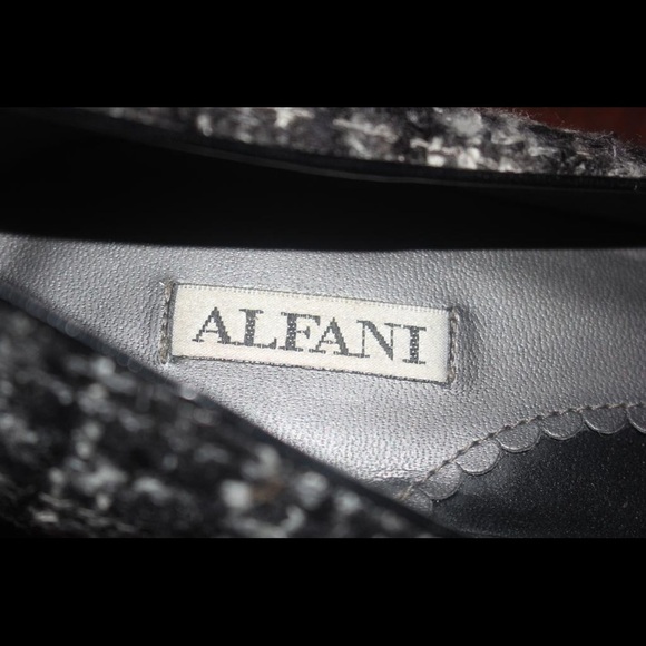 Alfani mixed grey fabric pointy toe shoes size 8 - Picture 3 of 3